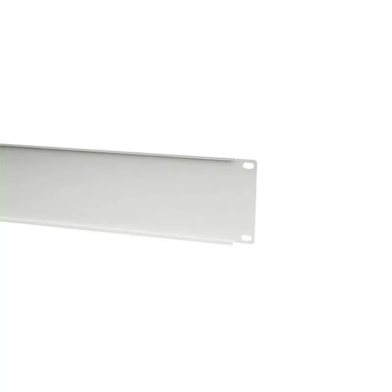 IT-BUDGET 19 inch blindplaat / rackblende - 2U - robuuste metalen versie - lichtgrijs (90ITBBP2HEG)