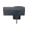 H-Tronic 1114730 inschakelstroombegrenzer SCL 3680 IP20, 16 A, 3680 W, Schuko stekkeradapter, zwart