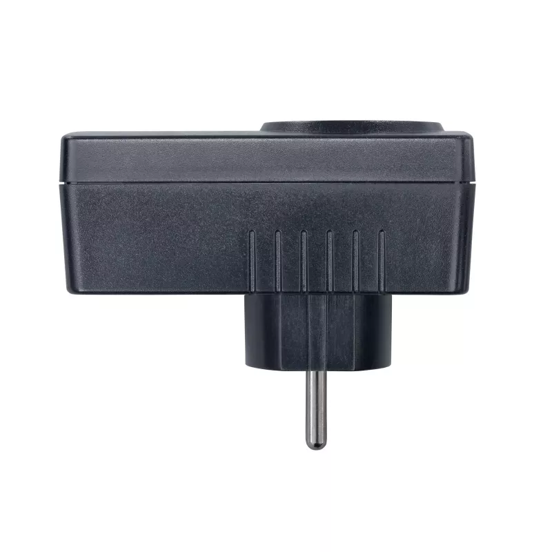 H-Tronic 1114730 inschakelstroombegrenzer SCL 3680 IP20, 16 A, 3680 W, Schuko stekkeradapter, zwart