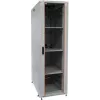 IT-BUDGET 19 inch Server Rack SRK Compleetset - 42U - 600x1000 mm - Glas-/Stalen deur - 4 actieve ventilatoren - PDU - legborden - Flatpack - Lichtgrijs (90ITB19SRK42610GG)
