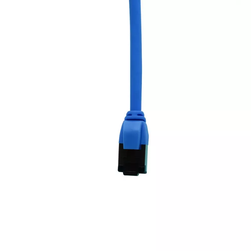IT-BUDGET Cat.8.1 Slim Ethernet-patchkabel, S/FTP, 40Gbps, 2000MHz, LSZH, PoE+, blauw, 0,5m 90ITBSLIM81PK050B