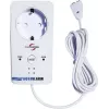 M-E MODERN-ELECTRONICS ME WA-5 watermelder met geïntegreerd stopcontact, 230V, 2m sensorkabel, akoestisch alarm >85dB, rode LED, Schuko-stopcontactomschakeling 16A