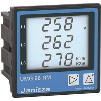 Janitza UMG 96RM power-quality-analyser, 90-277V AC/DC, paneelmontage, RS485 Modbus 5222061