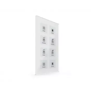 MDT BE-GT08W.01 KNX glas-tastsensor Plus, 8-voudig, wit