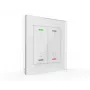 MDT BE-GTL2TW.B1 Glass Switch II Light 2-voudig RGBW met temperatuursensor wit