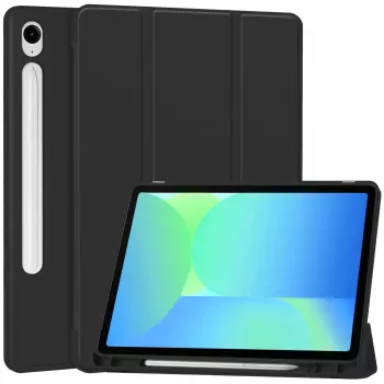 MRDISC flipcover voor Samsung Galaxy Tab S10+ 5G, zwart TPU MG-FLIPSGTSGB9SW