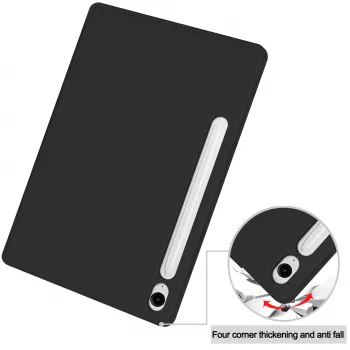 MRDISC flipcover voor Samsung Galaxy Tab S10+ 5G, zwart TPU MG-FLIPSGTSGB9SW