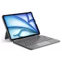 DIGISTOR HK Inateck KB04122 toetsenbordhoes met touchpad voor iPad 11 inch A16 / Air M3-M2 / Pro, afneembaar, verlicht, QWERTZ Duits toetsenbordindeling, grafietgrijs