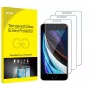 JETech displayscherm van gehard glas voor iPhone SE 3/2 (2022/2020) 4,7 inch - 3-pack, 9H, 2.5D, hoesvriendelijk