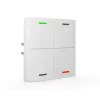 MDT BE-TAL63T4.01 KNX glastaster 4-voudig met RGBW-status-leds, temperatuur-, naderings- en helderheidssensoren, studio wit glanzend