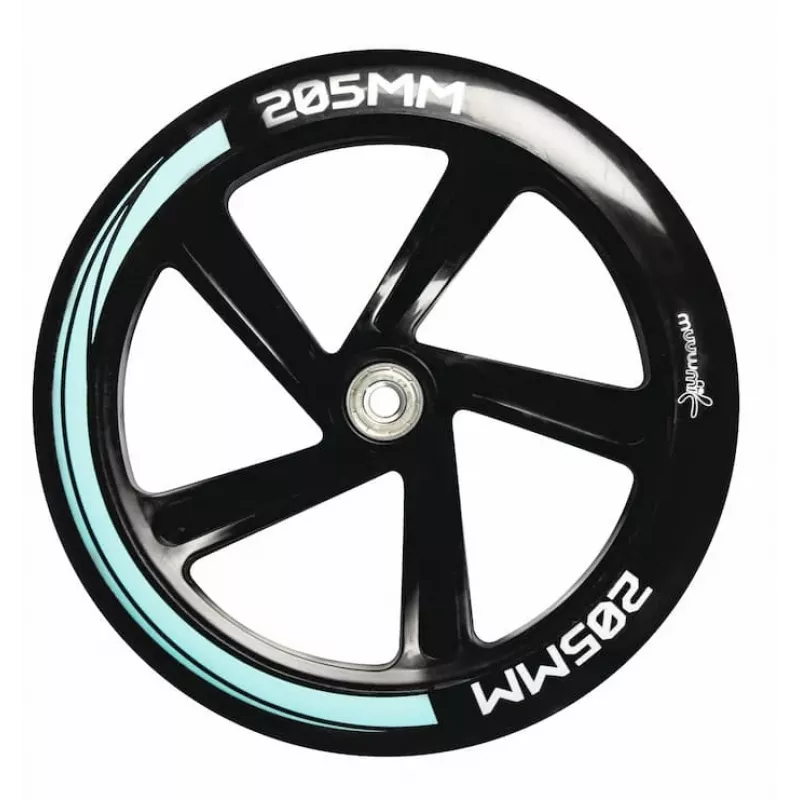 MUUWMI AU 566 aluminium step, turquoise, 205 mm wielen