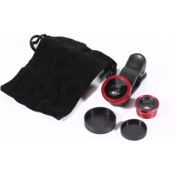 CYOO CY121416 2-in-1 smartphone-objectiefset - 180° fisheye- & macro-objectief met universele clip