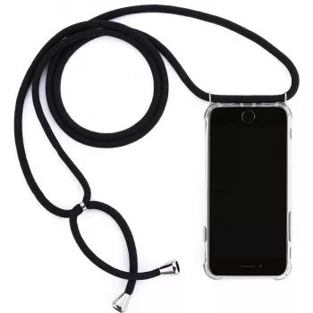 CYOO Necklace Case+ telefoonketting voor Samsung Galaxy S10+ (G975F) - zwart siliconen (CY121017)