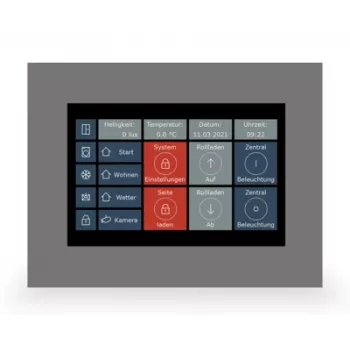MDT VC-0701.04 touchpanel VisuControl 7 inch KNX ruimteregelaar, zwart