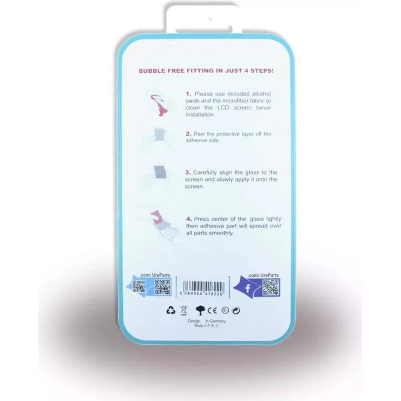 UreParts Premium gehard glas displayschermfolie voor Apple iPhone X / XS / 11 Pro (160490)