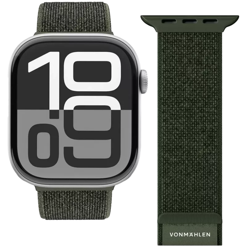VONMÄHLEN Fitness Loop 2 40, 41, 42mm one size, olijf
