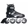 MUUWMI AU 442 inline skates, maat EU 42, zwart/wit, ABEC 7 kogellagers, 80mm wielen, aluminium frame