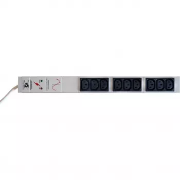 Liebernetz 9-voudige C13 rack-PDU met overspanningsbeveiliging en EMI/RFI-filter, lichtgrijs 90LNSDL9C13NF