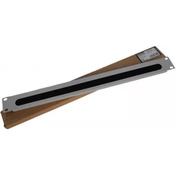IT-BUDGET 19 inch kabeldoorvoerpaneel met borsteldichting, 1U, 415x20 mm opening, lichtgrijs 90ITBKDFPB1HEG