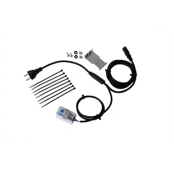 IT-BUDGET ventilator montagekit met thermostaat, houder, kabel en montagemateriaal - instelbaar 0-60°C (90ITBTKD180603KTH)