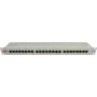 IT-BUDGET 19 inch business patchpanel Cat.6A afgeschermd 24-poorts 1U PoE+ met stofkapjes, lichtgrijs 90ITBPP6ASSG