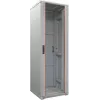 IT-BUDGET 19 inch netwerkkast SRK - 38U - 600x800 mm - glas-/stalen deur - flatpack - lichtgrijs 90ITB19SRK3868GGN