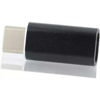CYOO Lightning naar USB-C adapter – zwarte converter voor opladen en gegevensoverdracht (CY122090)
