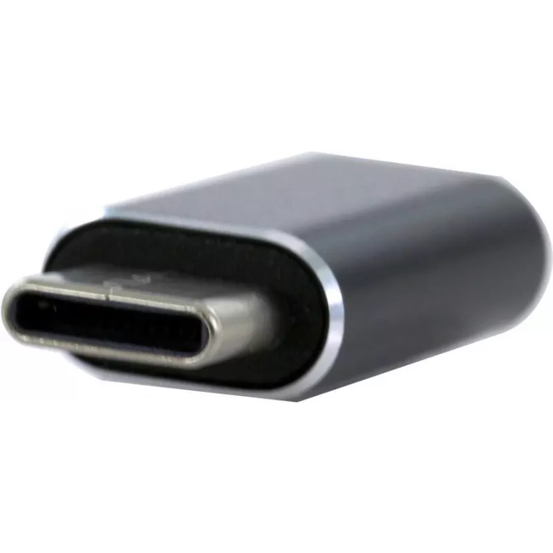 CYOO Lightning naar USB-C adapter – zwarte converter voor opladen en gegevensoverdracht (CY122090)