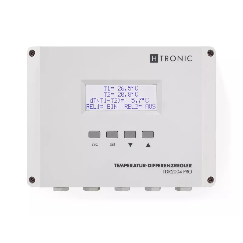 H-Tronic TDR 2004 PRO temperatuurverschilregelaar, -99 tot +850 °C 1114770