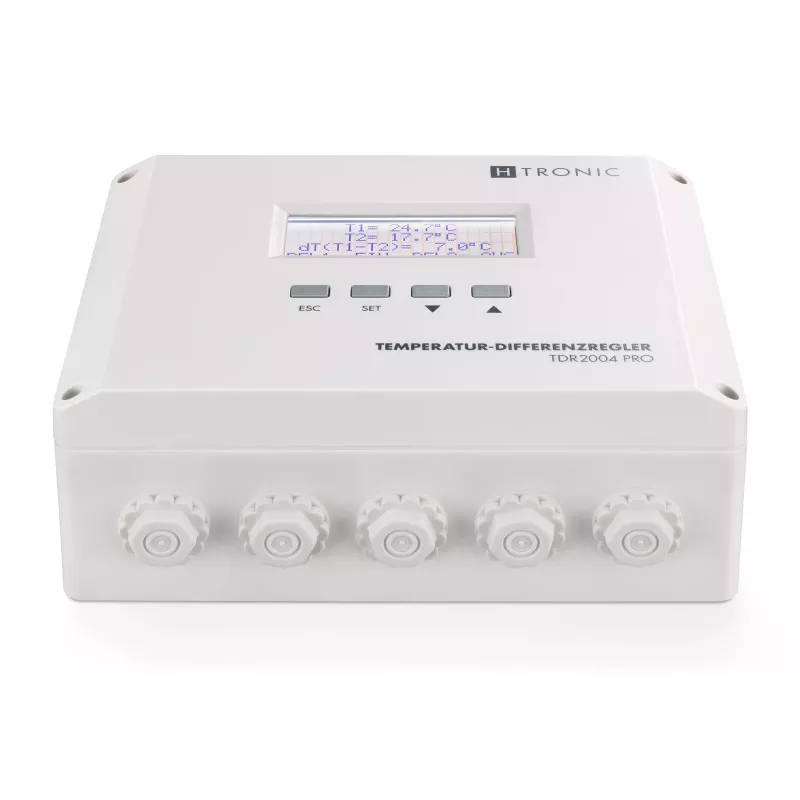 H-Tronic TDR 2004 PRO temperatuurverschilregelaar, -99 tot +850 °C 1114770