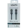 PowerRay USB-C naar Lightning MFi-gecertificeerde gevlochten kabel 1,2m grijs PR-DCCL120TGY