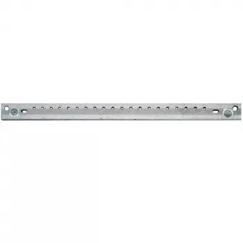 IT-BUDGET potentiaalvereffeningsrail – ijzer – 380 mm lengte – 30 mm breedte – 2 binnen- en buitenliggende boringaansluitingen – 20 x M5-boringen (90ITB1403EGS)