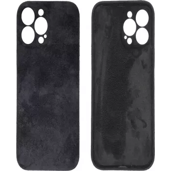 CYOO Alcantara Soft hoes voor Apple iPhone 14 Plus - zwart CY122787