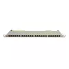 IT-BUDGET 19 inch superflauwe 0,5U volledig afgeschermde Cat.6A 24-poorts PoE++ patchpanel, lichtgrijs 90ITBPP6A05G