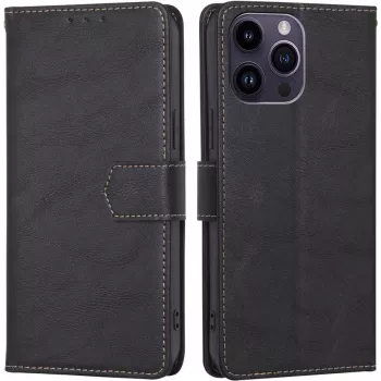 CYOO Premium BookCase Wallet hoes voor Apple iPhone 14 Pro Max – zwart CY122794