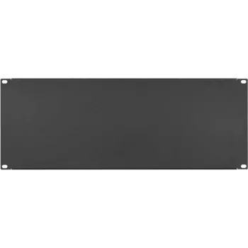 IT-BUDGET 19 inch blindplaat / rack-blindplaat - 4U - robuuste metalen versie - zwart (90ITBBP4HES)