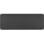 IT-BUDGET 19 inch blindplaat / rack-blindplaat - 4U - robuuste metalen versie - zwart (90ITBBP4HES)