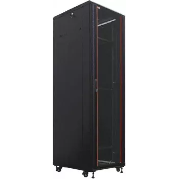 IT-BUDGET 19 inch serverrack SRK - 42U - 600x1000 mm - glas-/stalen deuren - voorgemonteerd - zwart 99ITB19SRK42610GSNM