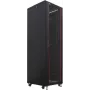 IT-BUDGET 19 inch serverrack SRK - 42U - 600x1000 mm - glas-/stalen deuren - voorgemonteerd - zwart 99ITB19SRK42610GSNM