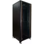 IT-BUDGET 19 inch serverrack SRK 42U 800x1000 mm glas-/stalen deur zwart voorgemonteerd