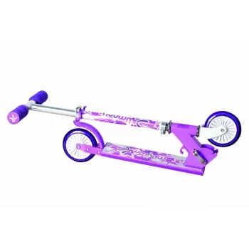 MUUWMI KiddyScooter Racing 3-wiel kinderstep, roze
