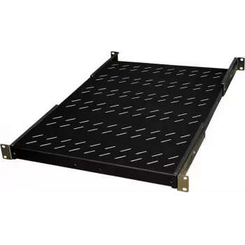 IT-BUDGET 19 inch vaste bodem / apparatuurbodem - 150 kg draagvermogen - 650 mm diepte - dieptevariabele montage - zwart (90ITB19FBX650S)