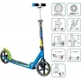 MUUWMI AU 522 aluminium step 205 mm groen-blauw-zwart