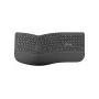 MediaRange ergonomisch draadloos multimediatoetsenbord QWERTZ zwart MROS279