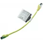IT-BUDGET Cat.8.1 S/FTP patchkabel, 0,25 m, geel, 40 Gbps, volledig koper, LSZH, PoE+ 90ITBFLEX81PK025Y