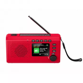 Reflexion TRA2757DAB+ rood DAB+ & FM draagbare radio met Bluetooth, USB, AUX, wekker