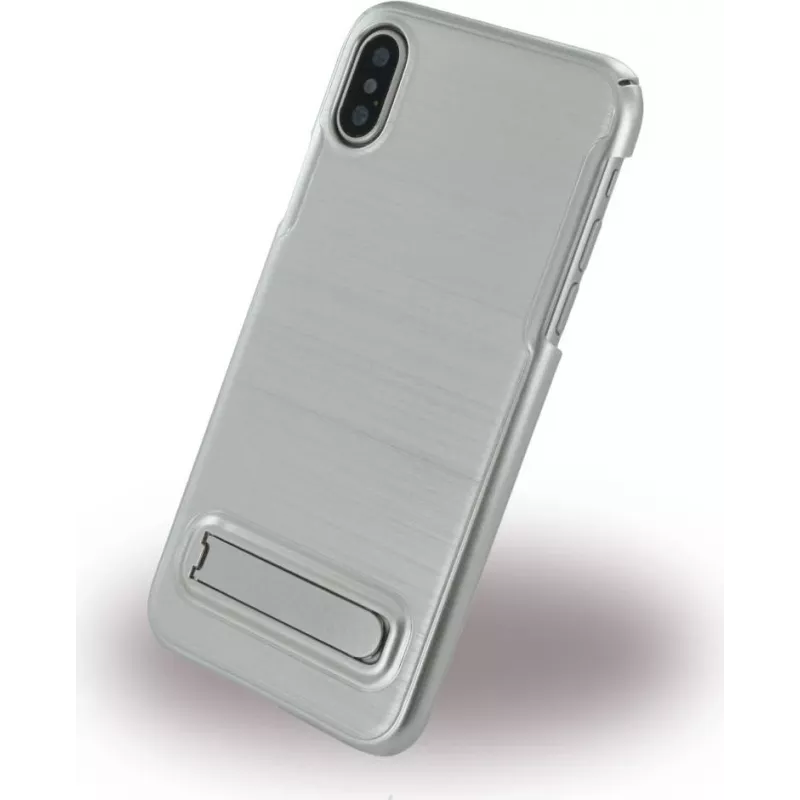 CYOO Brushed Stand hoes voor Apple iPhone X / XS - zilver