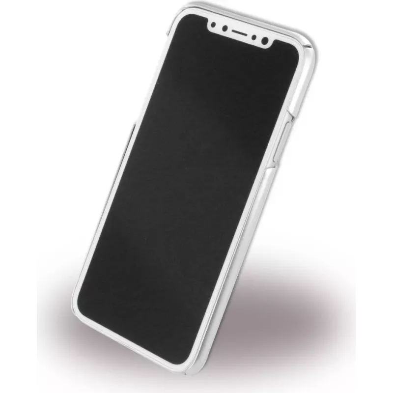 CYOO Brushed Stand hoes voor Apple iPhone X / XS - zilver