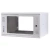IT-BUDGET 19 inch wandbehuizing T-STONE, 6U, 450 mm diepte, glazen deur, afsluitbaar, wit (90ITBTSWV6545GW)