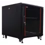 IT-BUDGET 19 inch Serverkast SRK - 12U - 600x1000 mm - Glas-/Stalen deur - voorgemonteerd - Zwart 99ITB19SRK12610GSNM